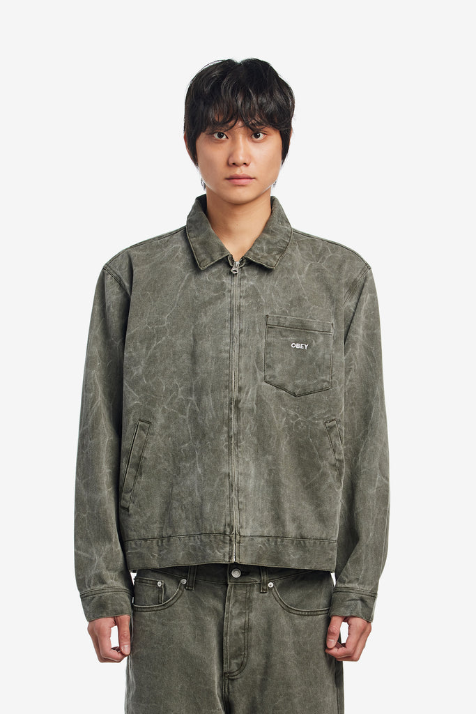 OBEY WORKMAN ZIP JACKET - WORKSOUT WORLDWIDE