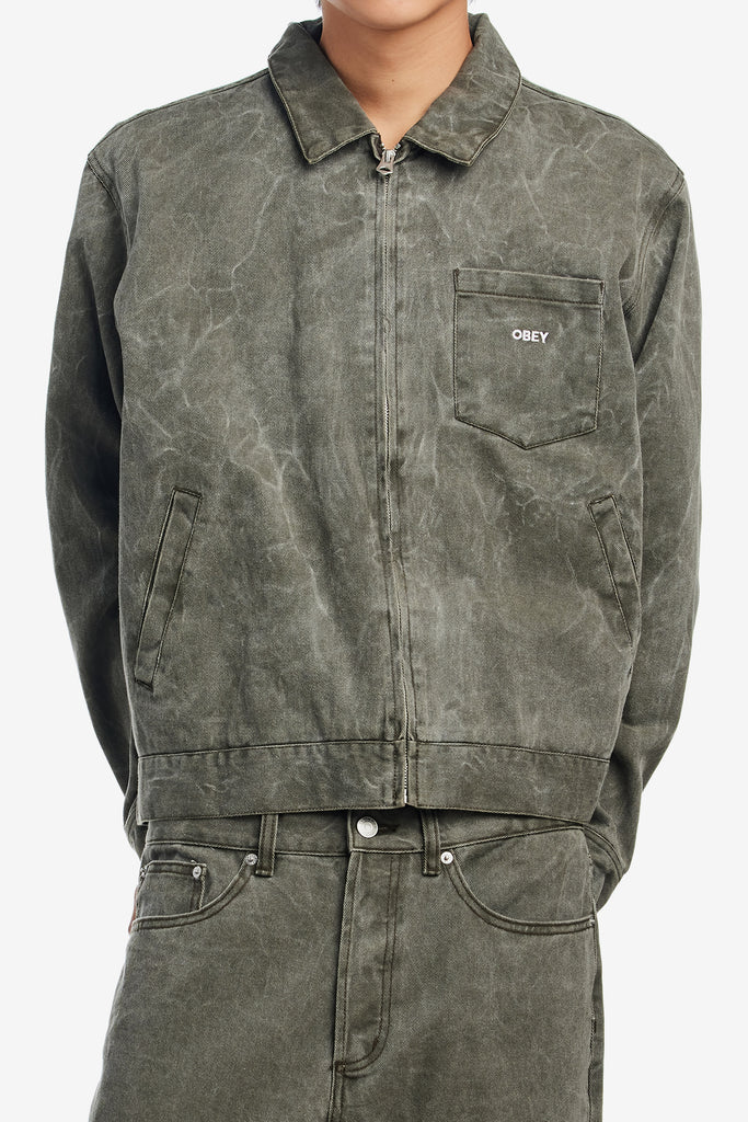 OBEY WORKMAN ZIP JACKET - WORKSOUT WORLDWIDE