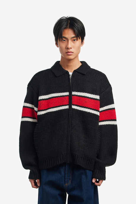 OBEY BERNARD ZIP UP SWEATER