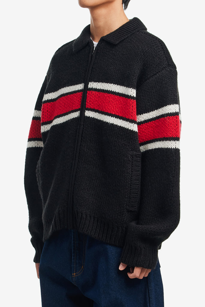 OBEY BERNARD ZIP UP SWEATER - WORKSOUT WORLDWIDE