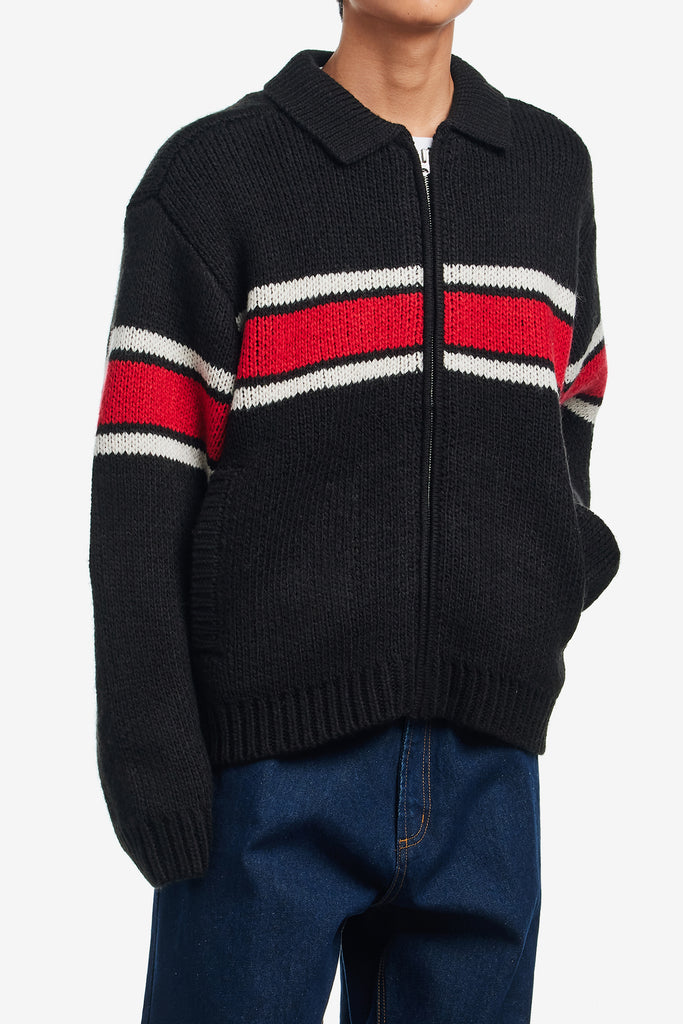 OBEY BERNARD ZIP UP SWEATER - WORKSOUT WORLDWIDE