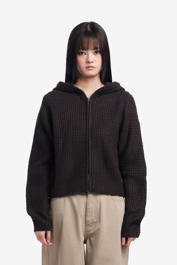 GLENDA HOOD ZIP SWEATER - WORKSOUT WORLDWIDE