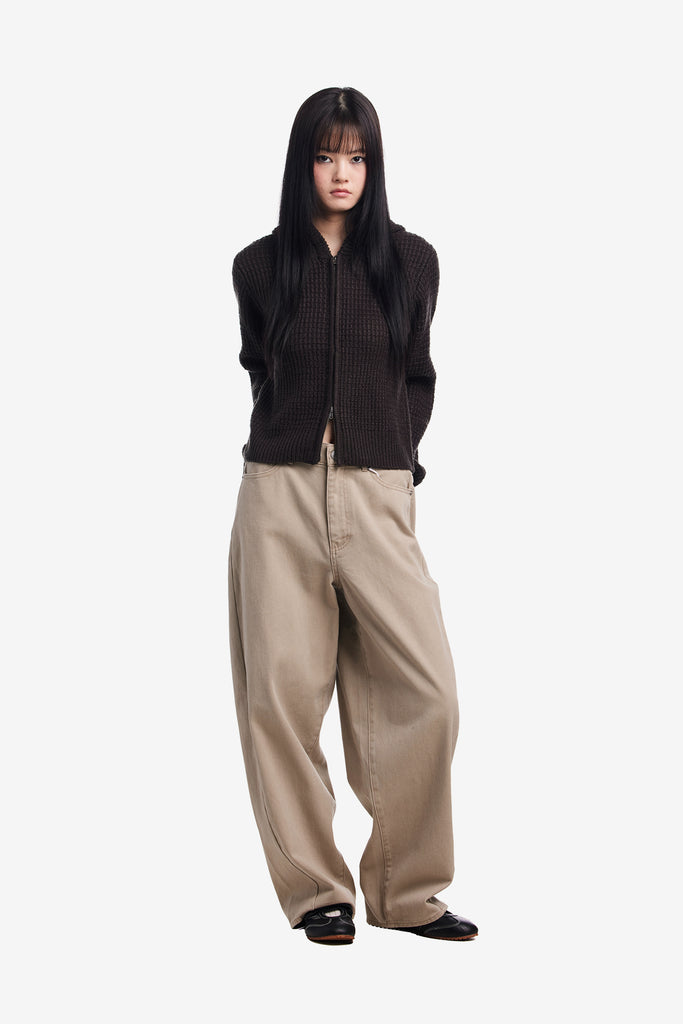 GLENDA HOOD ZIP SWEATER - WORKSOUT WORLDWIDE