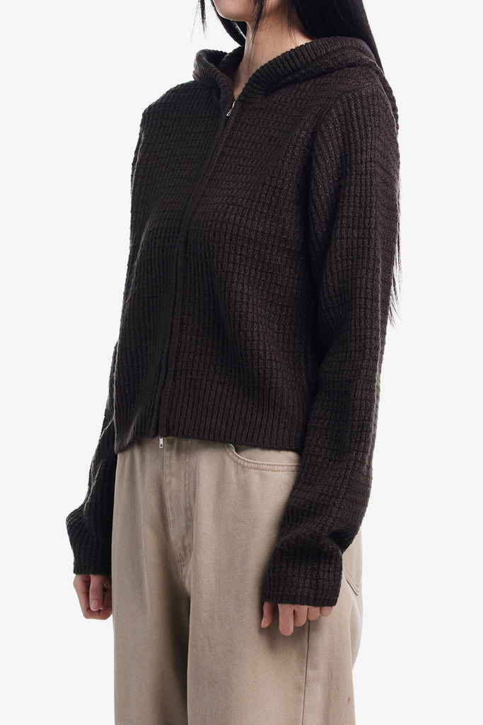 GLENDA HOOD ZIP SWEATER - WORKSOUT WORLDWIDE