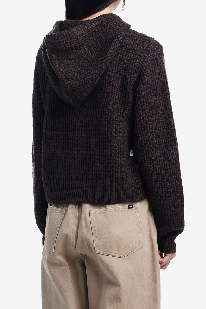 GLENDA HOOD ZIP SWEATER - WORKSOUT WORLDWIDE