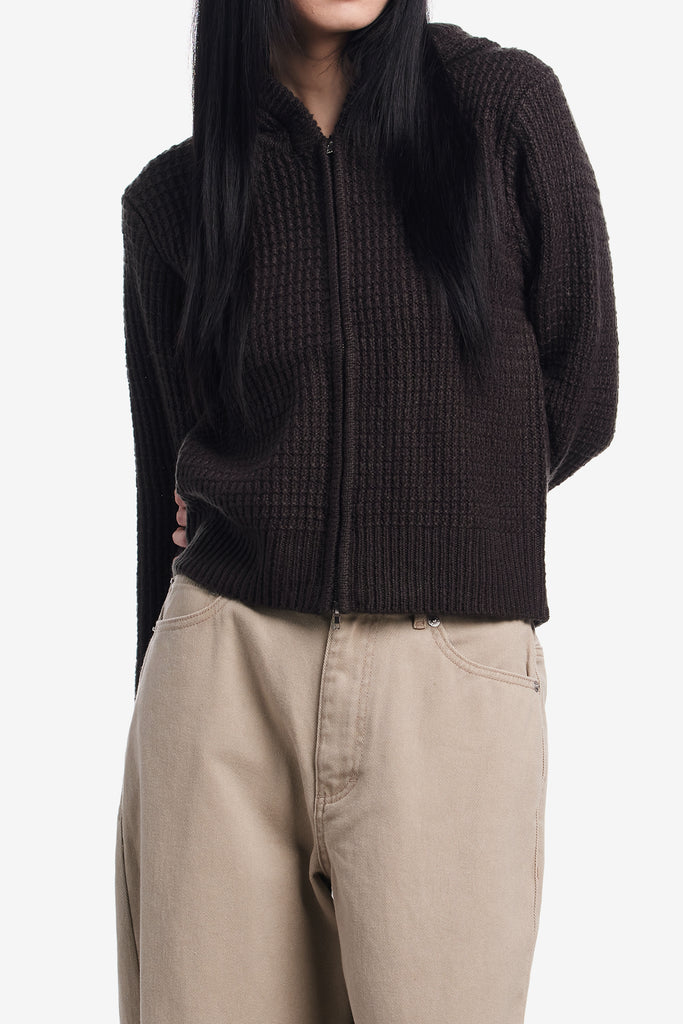 GLENDA HOOD ZIP SWEATER - WORKSOUT WORLDWIDE