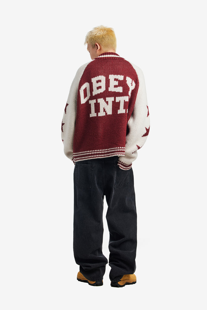 OBEY INT. COWICHAN SWEATER - WORKSOUT WORLDWIDE