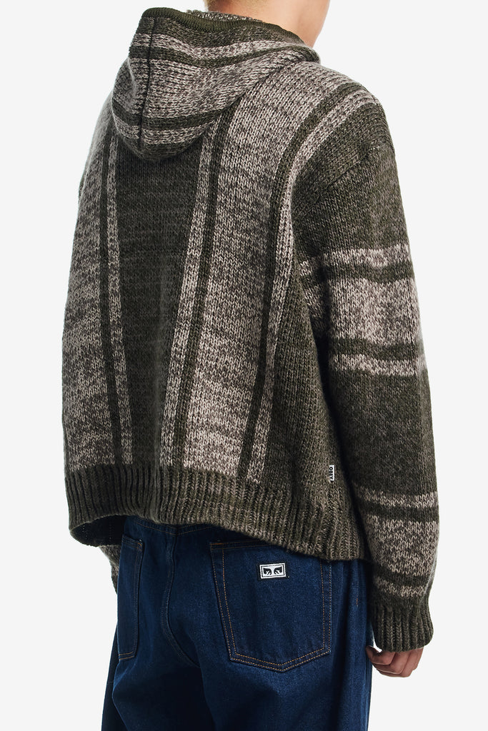 OBEY ZIP UP BAJA SWEATER - WORKSOUT WORLDWIDE