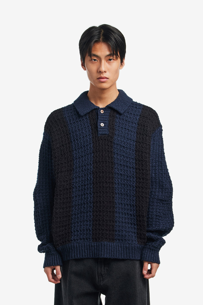 OBEY TEXTURED RUGBY POLO - WORKSOUT WORLDWIDE