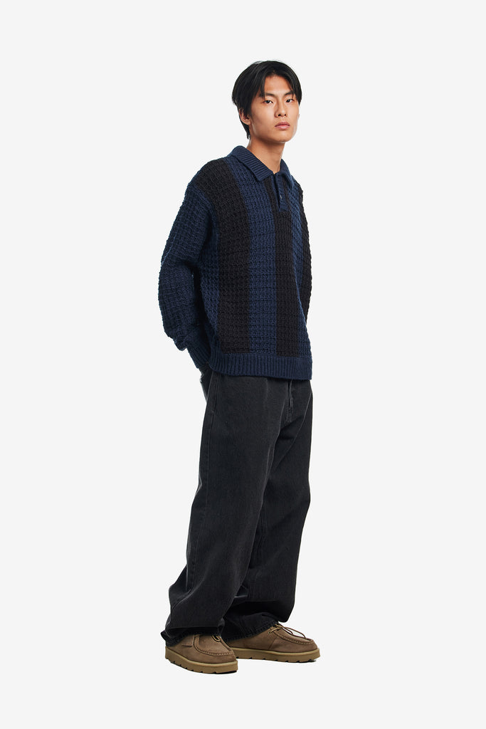 OBEY TEXTURED RUGBY POLO - WORKSOUT WORLDWIDE