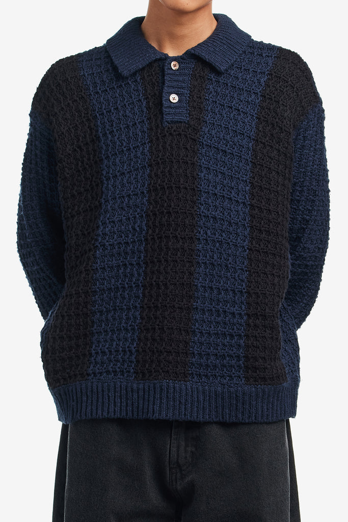 OBEY TEXTURED RUGBY POLO - WORKSOUT WORLDWIDE