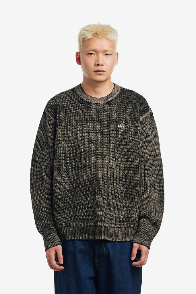 OBEY SPRAY EFFECT SWEATER - WORKSOUT WORLDWIDE