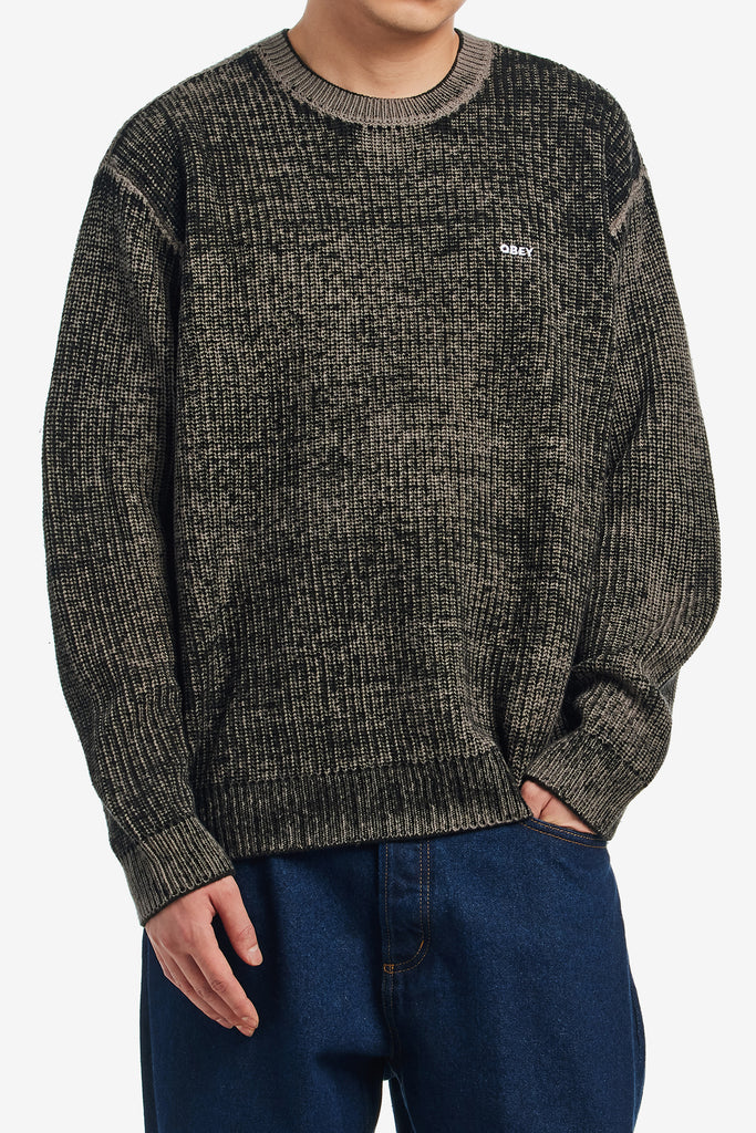 OBEY SPRAY EFFECT SWEATER - WORKSOUT WORLDWIDE