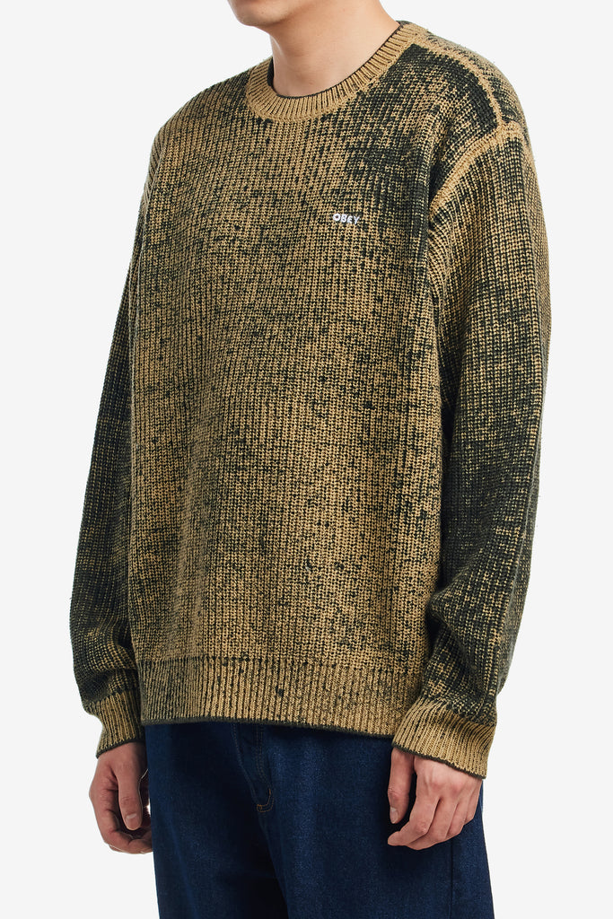 OBEY SPRAY EFFECT SWEATER - WORKSOUT WORLDWIDE