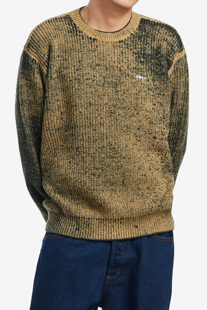 OBEY SPRAY EFFECT SWEATER - WORKSOUT WORLDWIDE