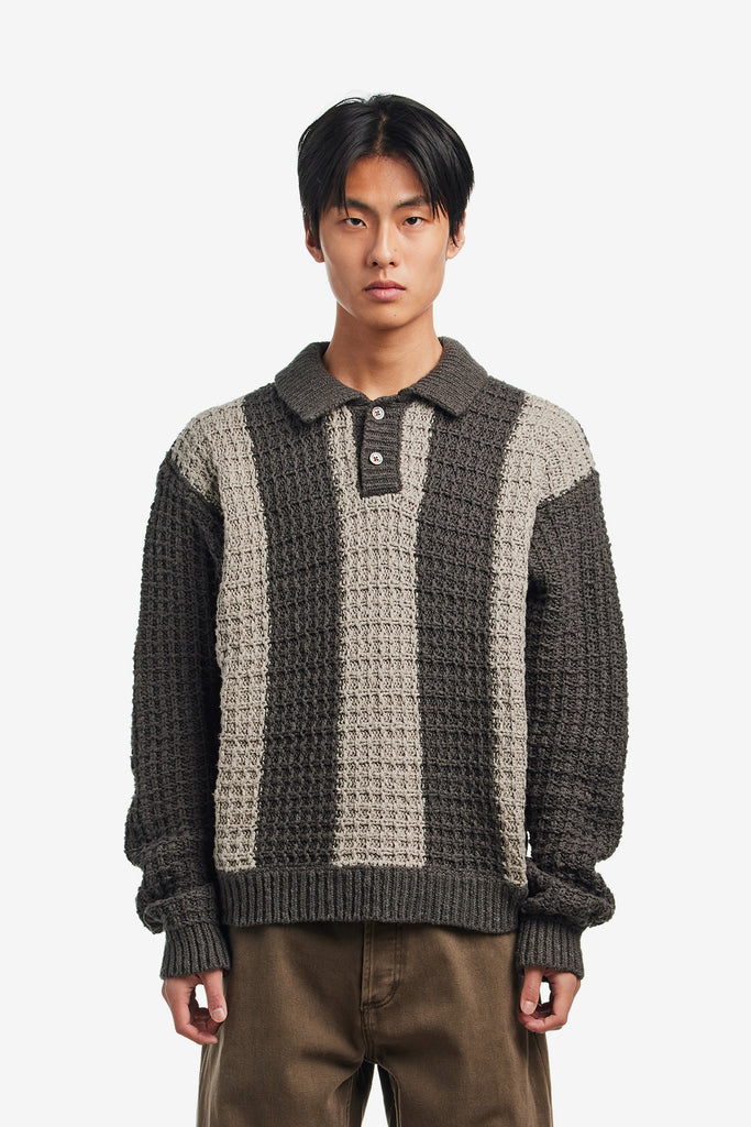 OBEY TEXTURED RUGBY POLO - WORKSOUT WORLDWIDE