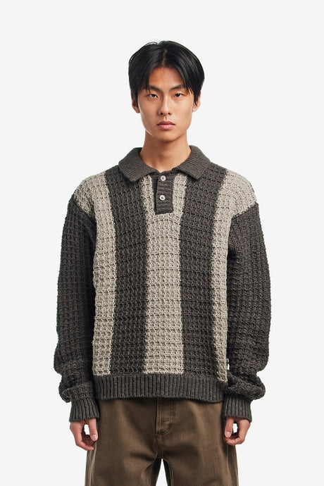 OBEY TEXTURED RUGBY POLO