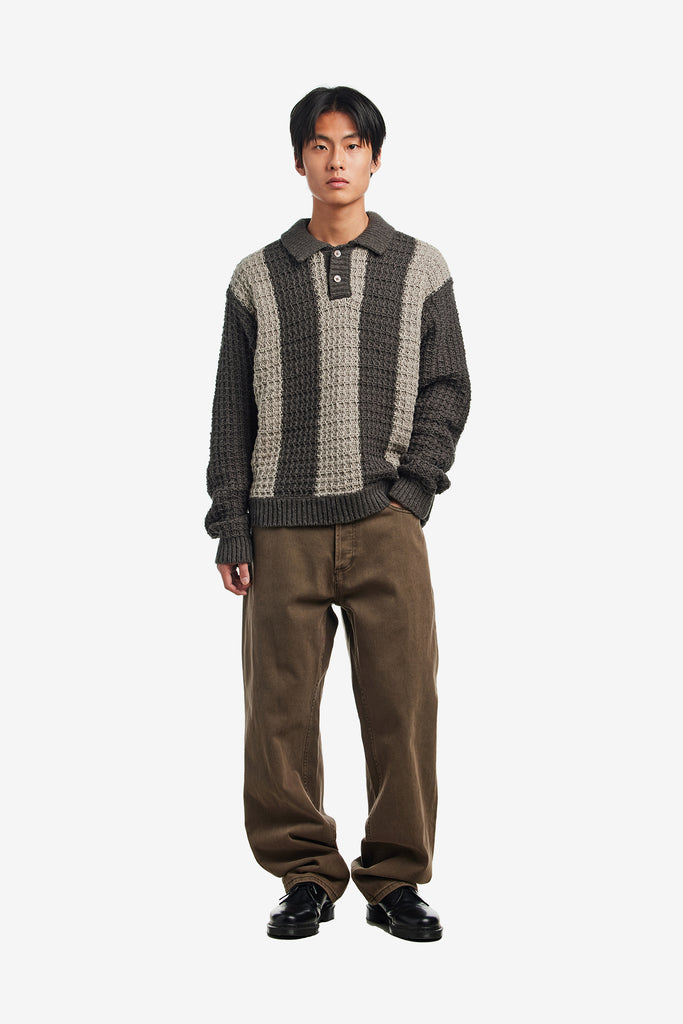 OBEY TEXTURED RUGBY POLO - WORKSOUT WORLDWIDE