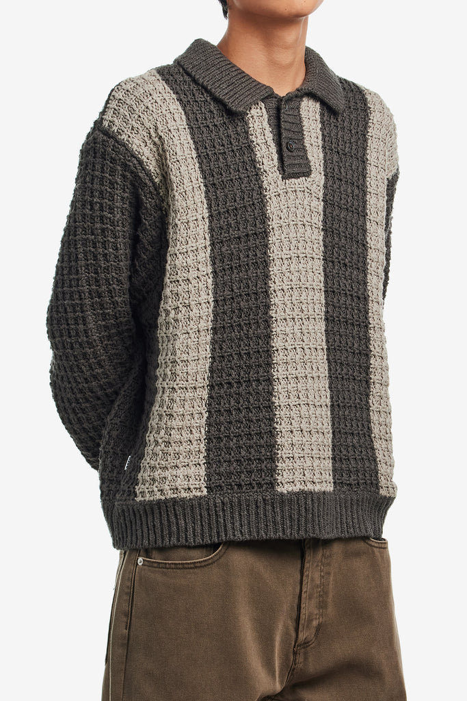 OBEY TEXTURED RUGBY POLO - WORKSOUT WORLDWIDE