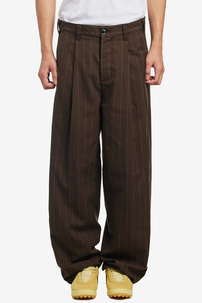DEAN STRIPE PLEATED PANT - WORKSOUT WORLDWIDE