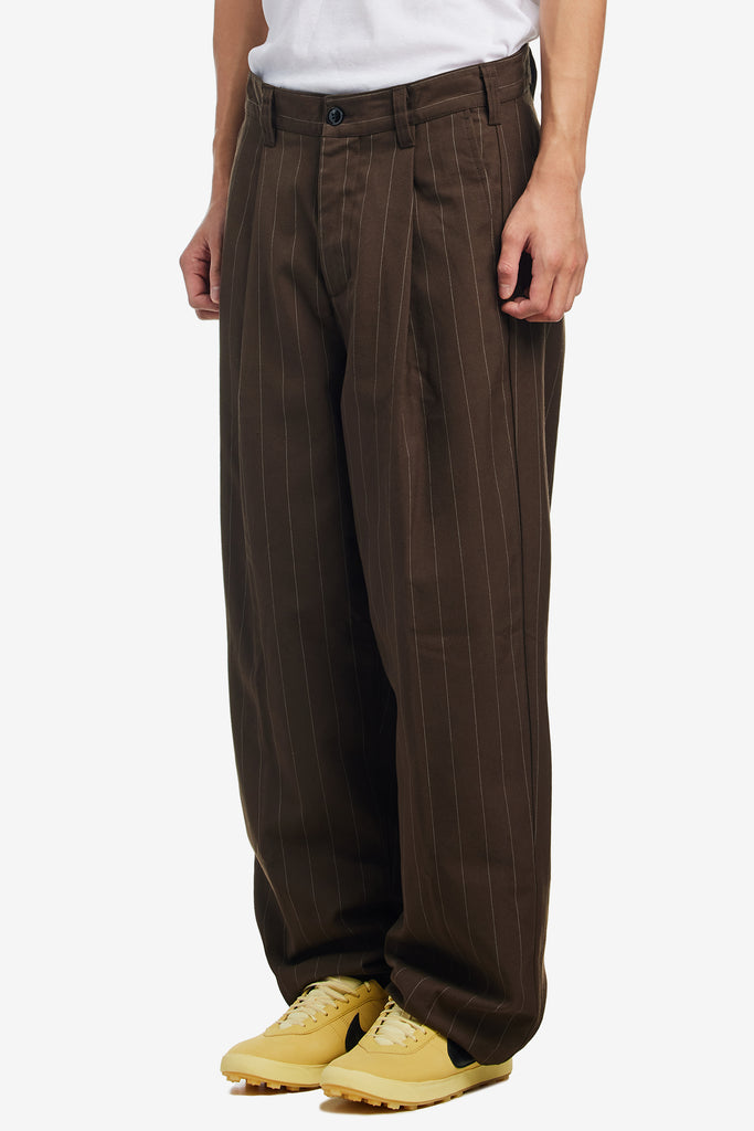 DEAN STRIPE PLEATED PANT - WORKSOUT WORLDWIDE
