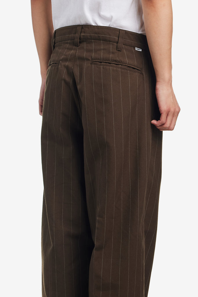 DEAN STRIPE PLEATED PANT - WORKSOUT WORLDWIDE