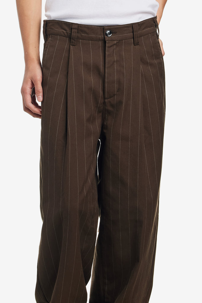 DEAN STRIPE PLEATED PANT - WORKSOUT WORLDWIDE
