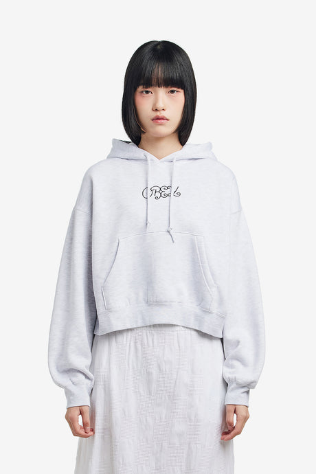 HANDWRITING CROPPED HOOD