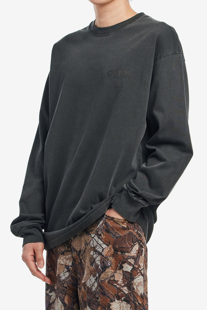 OBEY INTERNATIONAL SEOUL OVERDYED LS - WORKSOUT WORLDWIDE