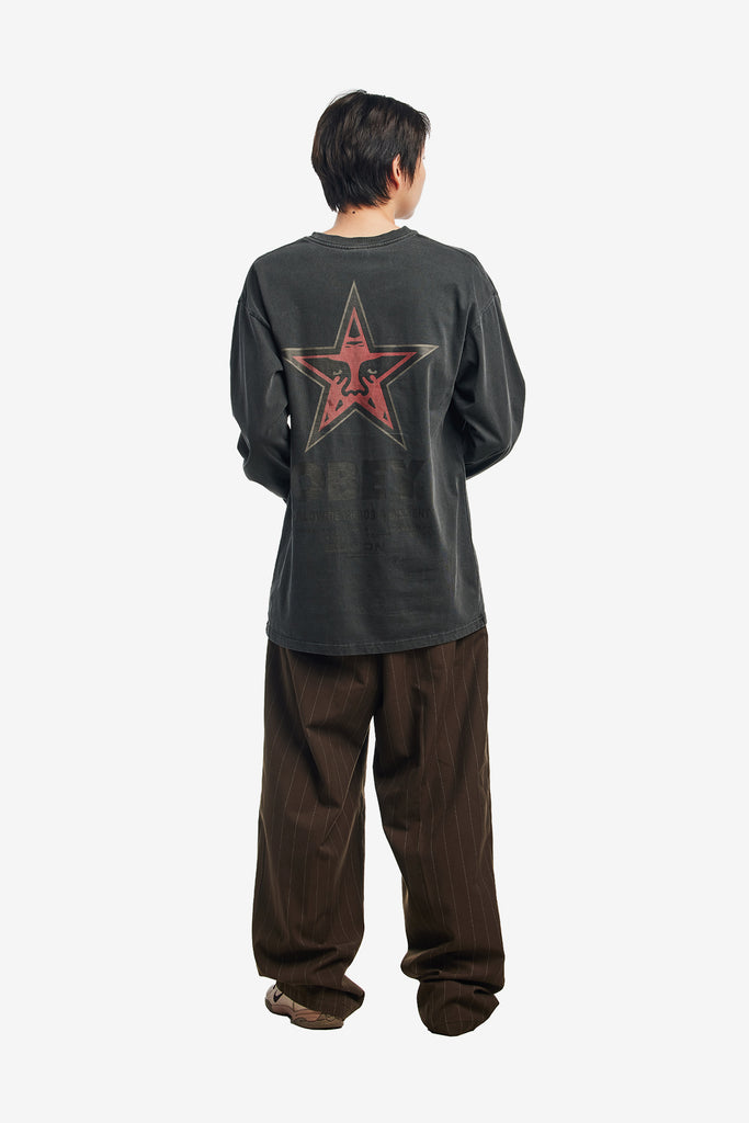 OBEY INTERNATIONAL SUWON OVERDYED LS - WORKSOUT WORLDWIDE