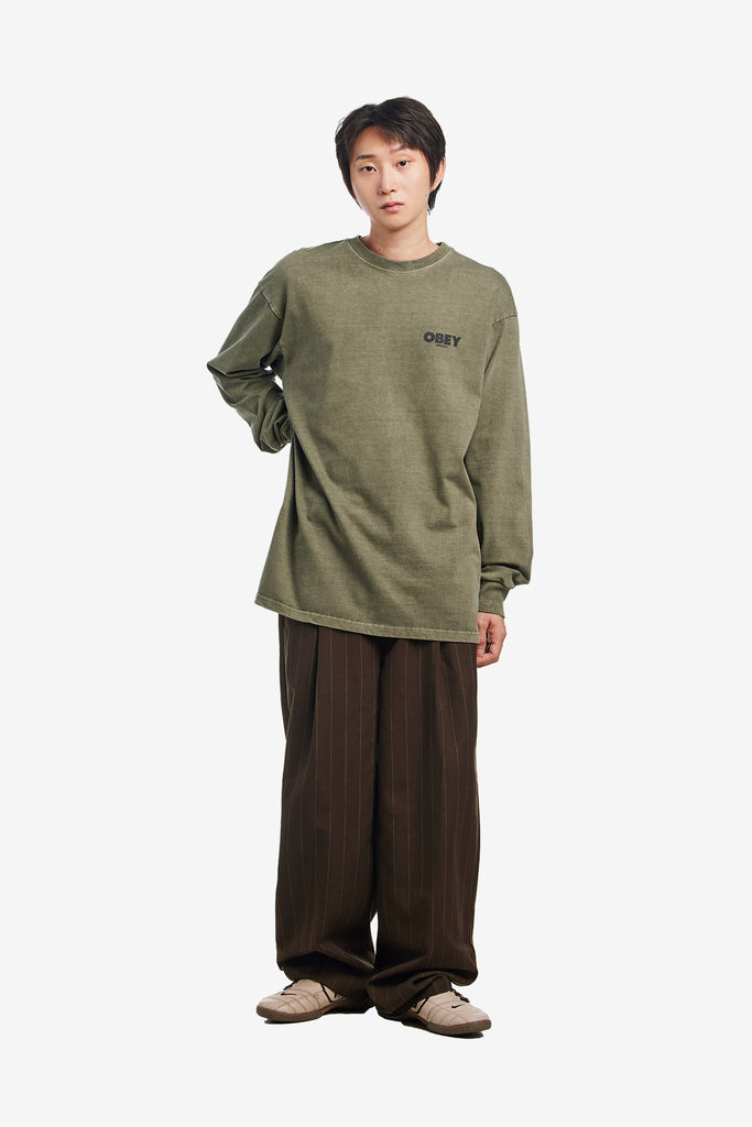 OBEY INTERNATIONAL SEOUL OVERDYED LS - WORKSOUT WORLDWIDE