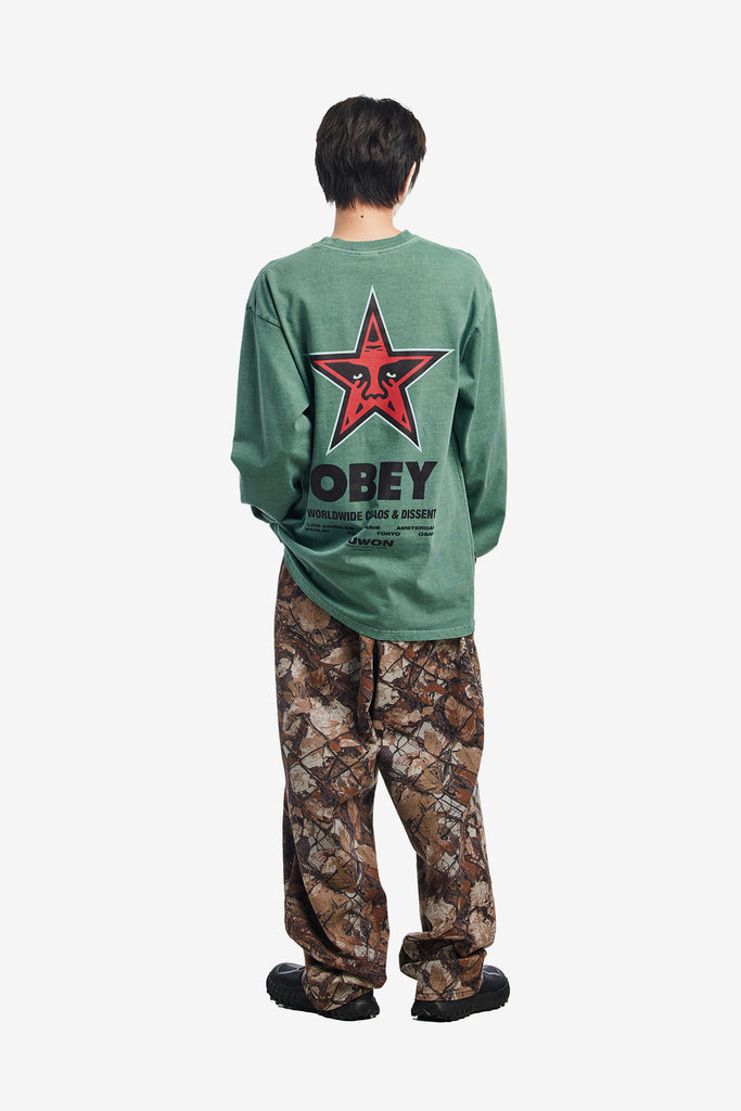OBEY INTERNATIONAL SUWON OVERDYED LS - WORKSOUT WORLDWIDE