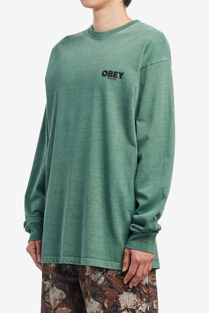 OBEY INTERNATIONAL SUWON OVERDYED LS - WORKSOUT WORLDWIDE