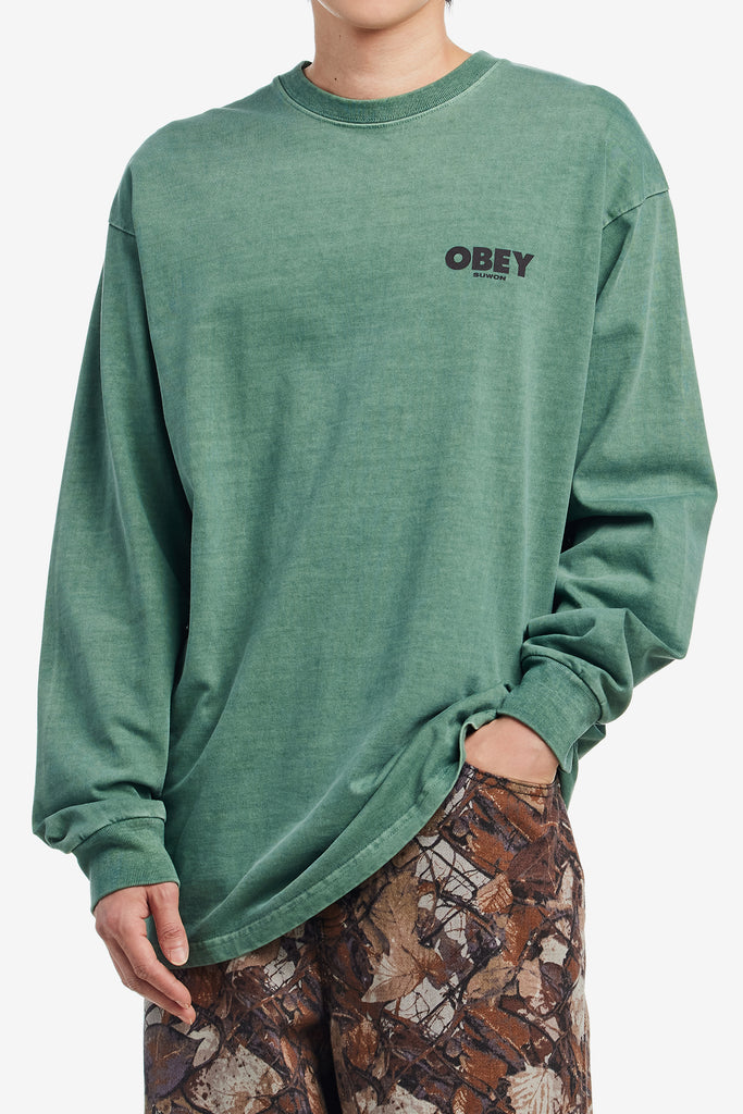 OBEY INTERNATIONAL SUWON OVERDYED LS - WORKSOUT WORLDWIDE