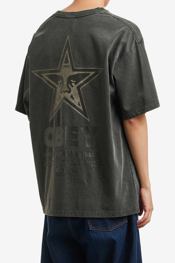 OBEY INTERNATIONAL SEOUL OVERDYED SS - WORKSOUT WORLDWIDE
