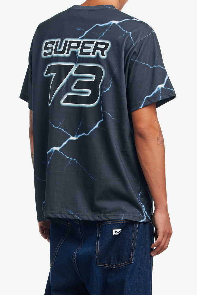 OBEY X SUPER73 BOLT BLACK T-SHIRT - WORKSOUT WORLDWIDE