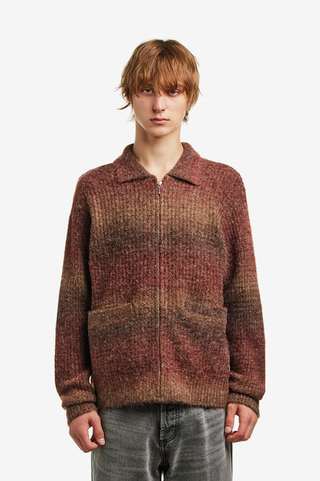 OBEY ANTON GRADIENT CARDIGAN