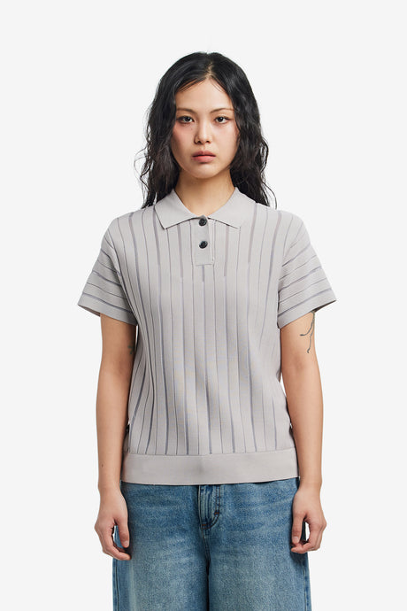 ARLO STRIPE POLO SWEATER