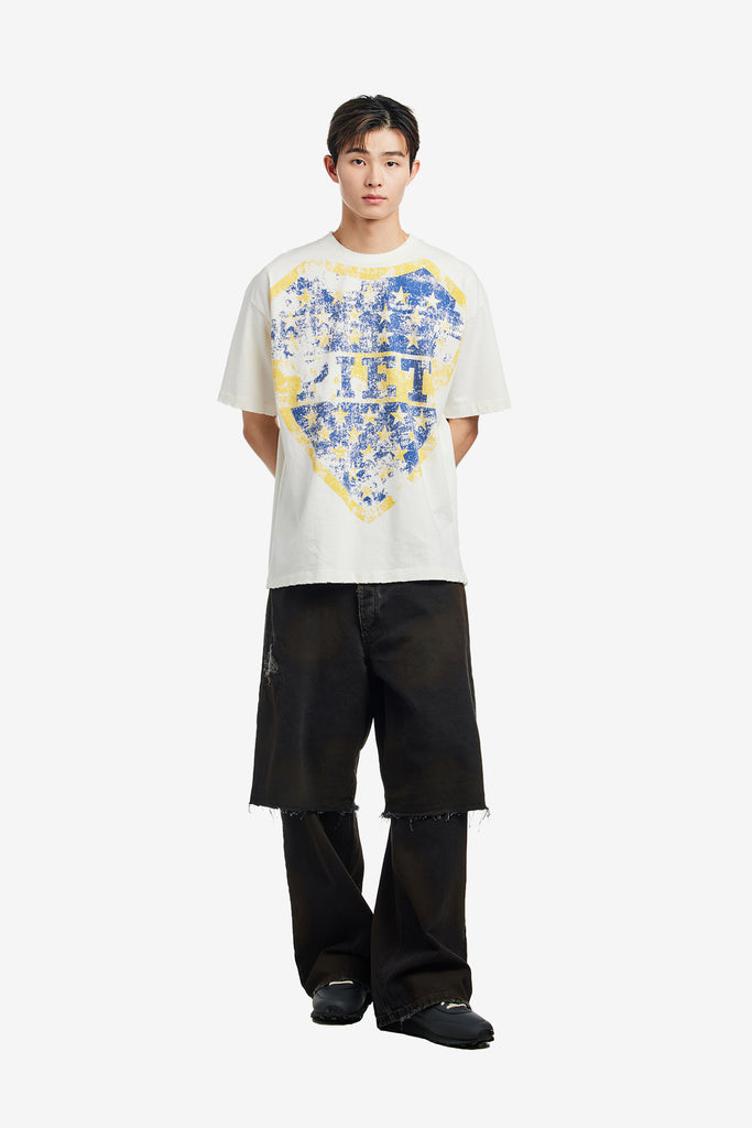 LAYERED BLACK DENIM TROUSERS - WORKSOUT WORLDWIDE