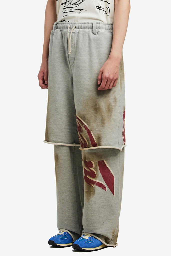 LAYERED FRENCH TERRY TROUSERS - WORKSOUT WORLDWIDE