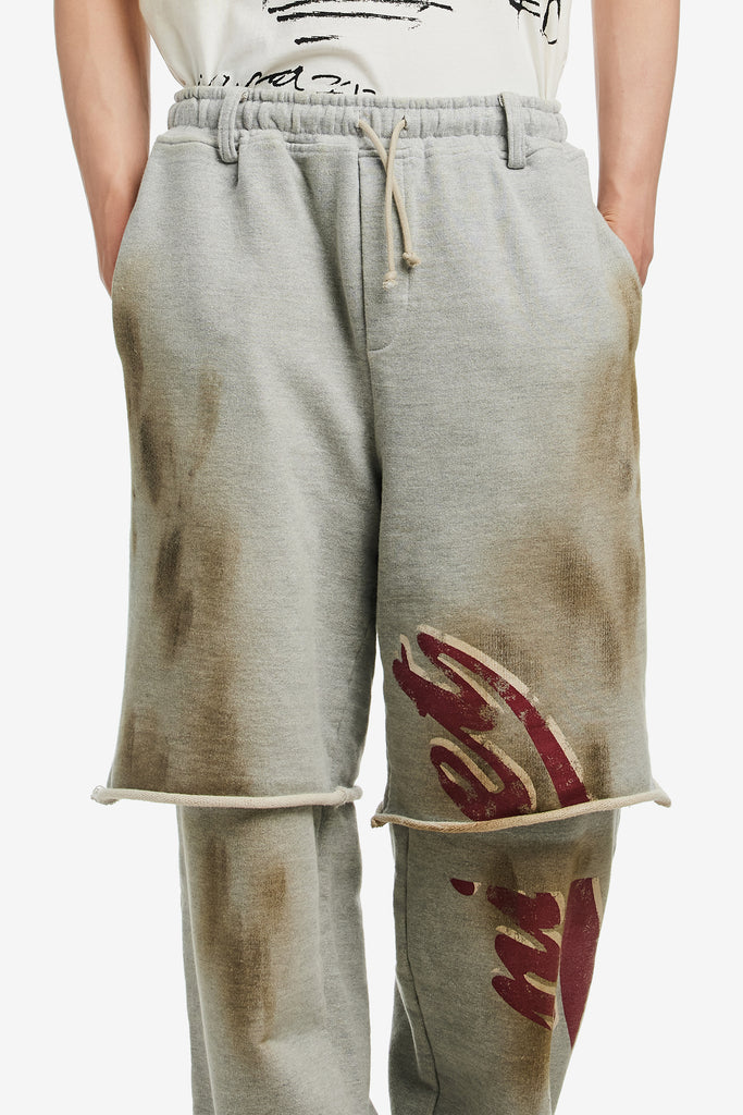 LAYERED FRENCH TERRY TROUSERS - WORKSOUT WORLDWIDE