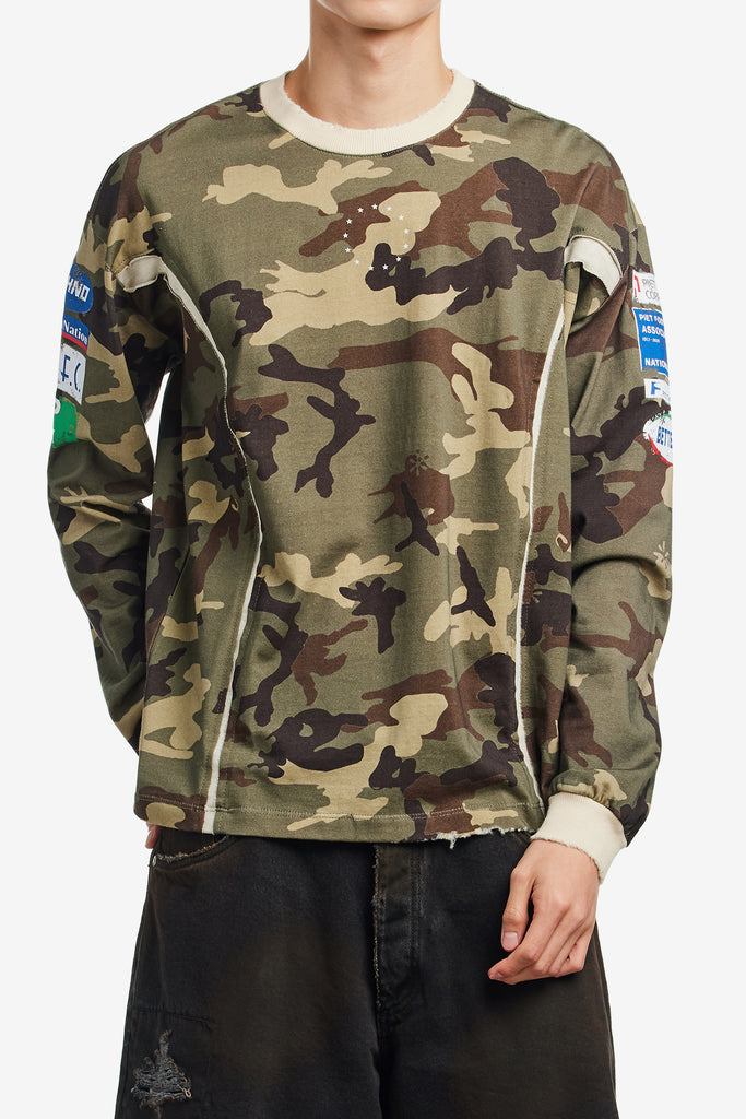 VEST LONG SLEEVE CAMO T-SHIRT - WORKSOUT WORLDWIDE