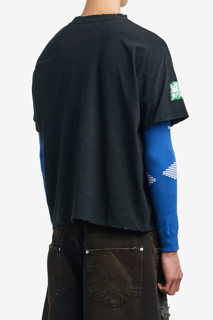 PIET F.C. KNITTED SLEEVE T-SHIRT - WORKSOUT WORLDWIDE