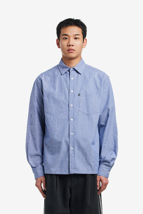 WORKERS SRIPE SHIRT LONG-SLEEVE