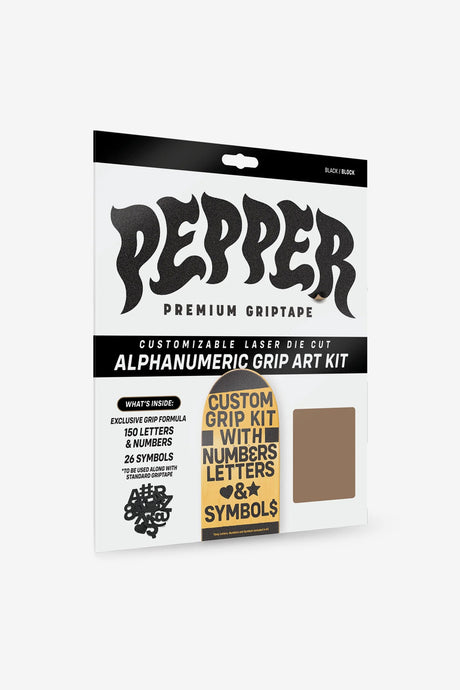 PEPPER ALPHANUMERIC CUSTOM GRIPTAPE KIT