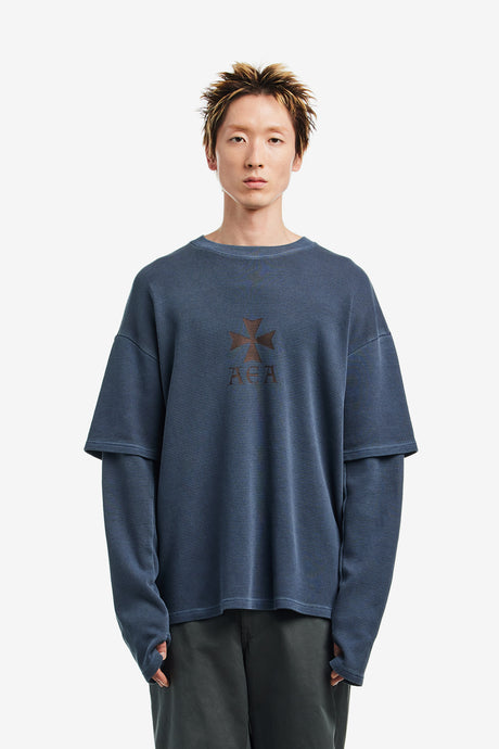 A.E.A MALTESE CROSS DOUBLE SLEEVE TSHIRT
