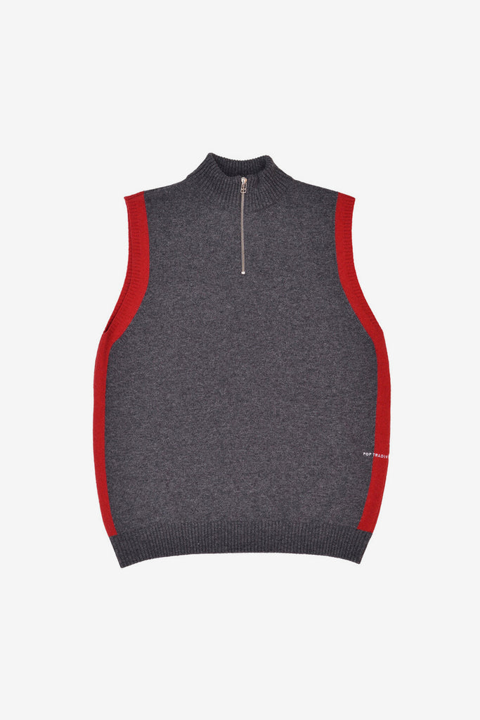 HALFZIP KNITTED VEST - WORKSOUT WORLDWIDE