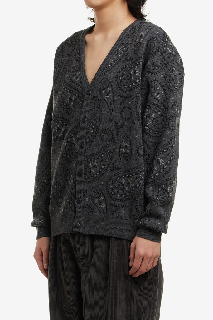 PAISLEY KNITTED CARDIGAN - WORKSOUT WORLDWIDE