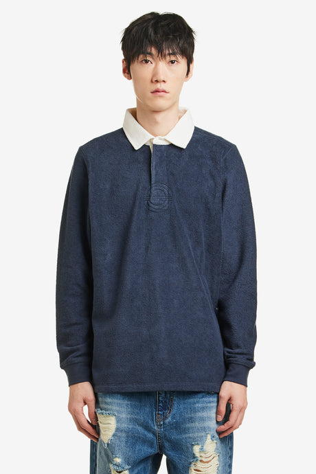 TERRY RUGBY POLO SWEAT