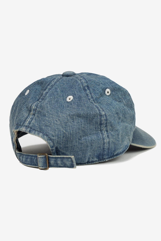 6 PANEL DENIM BASEBALL CAP VINTAGE WASH - WORKSOUT WORLDWIDE